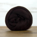 Revolution Fibers Dyed Corriedale Wool | 8 Ounces of Premium Combed Wool Top | 26 Micron, 100% Pure Corriedale Wool Roving, Ethically Sourced (Mocha Brown)