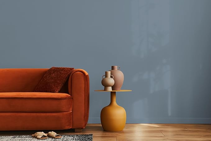 EVOLVE Paint & Primer: Environment-friendly, Low Sheen with One-coat Coverage for Interior & Exterior surfaces (Slate Blue, 5-Gallon)