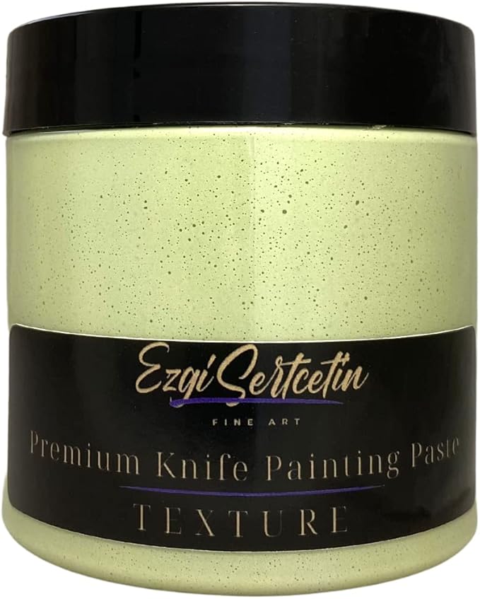 Premium Palette Knife Painting Paste|Texture Paste|Authentic Bright Colors|Ready to Use|Easy to Apply| 6oz (Fresh Mint)
