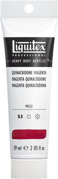 Liquitex Professional Heavy Body Acrylic Paint, 2-oz (59ml) Tube, Quinacridone Magenta