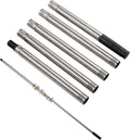 Paint Roller Extension Poles, 5 Piece Painting Extension Pole Extends to 48.5" Stainless Steel Telescopic Rod for Paint Roller Brushes to Easily Brush The Ceiling