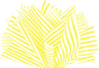 Flexicore Packaging Yellow Pin Stripe Print Gift Wrap Tissue Paper Size: 15 Inch X 20 Inch | Count: 50 Sheets | Color: Yellow Pin Stripe
