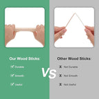 10-Pack Wood Square Dowel Rods, 19/32 x 12 Inch Unfinished Wooden Square Dowel Rod, Hardwood Square Dowel Sticks for Crafts/DIY Projects/Models Making [Wood Color]