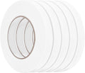 Double Sided Foam Tape 0.5In x 16.5FT 5 Pack, Mounting Tape Heavy Duty, Strong Adhesive Weatherproof Seal Strips for DIY Craft Picture Poster, Car & Gap Filling Mountings, Home Office Decor (White)