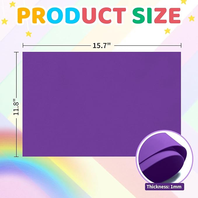20 PCS EVA Foam Sheets DIY Handcraft Materials 1mm Thick 15.7 x 11.8 Inches Brown EVA Foam Papers for Arts and Crafts