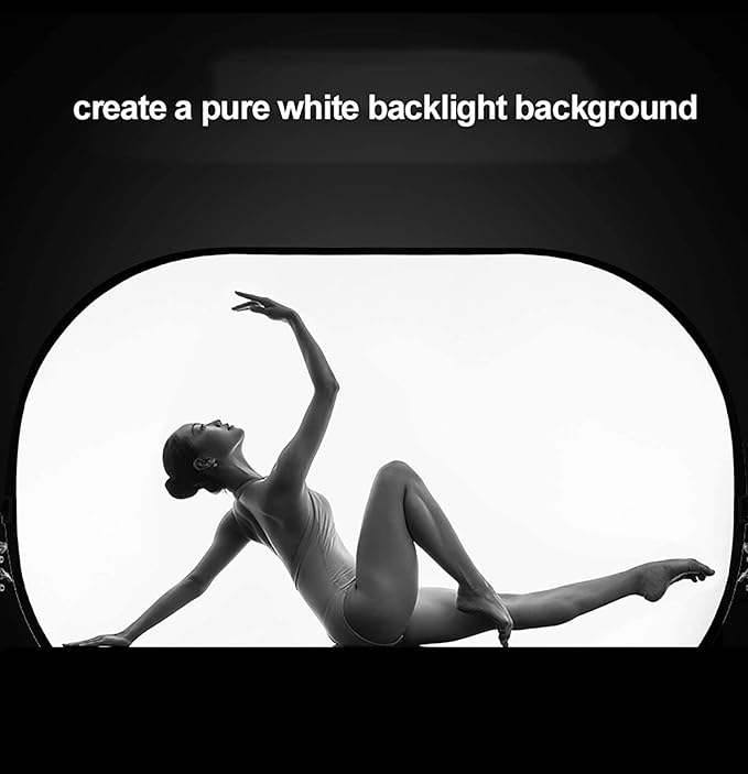 Selens Oval Light Diffuser, 59x78in/150x200cm Collapsible Pop-up Soft Light Diffusion with Portable Carrying Bag for Outdoor Photo Studio Lighting Video Live Streaming