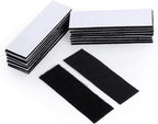 BRAVESHINE Heavy-Weight Hook and Loop Strips with Adhesive - Strong Sticky-Back Fasteners - Double Sided Mounting Tape for Home or Office Use Holds Picture Frame and Tools - 15 Pack 1.2x4 Inch