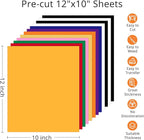 HTVRONT HTV Heat Transfer Vinyl -13 Pack HTV Vinyl Sheets, 12" x 10" Iron on Vinyl for T Shirts, 10 Assorted Premium Colors Heat Transfer Vinyl for All Cutting Machines