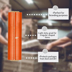 PSBM Orange Stretch Wrap, 15 Inch x 1476 Feet, 144 Pack, Tinted Pre-Stretched Shrink Wrap Film for Moving, Packaging, Pallet Wrapping