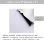 304 Stainless Steel Sheet - 12" X 8" X 1/16" Thin Stainless Steel Plate 1/16 Inch Thickness with Protective Film Metal Sheets Shim Stock for Kitchen DIY Crafting etc. (305 x 203 x 1.6 mm)