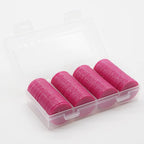Set of 100 Opaque Plastic Learning Counters Mini Poker Chips Game Tokens with Storage Box (MediumVioletRed, 1.26 Inch)