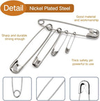 Small Safety Pins - 500 Pcs, 1.5 Inch, Bulk Pack for Clothes