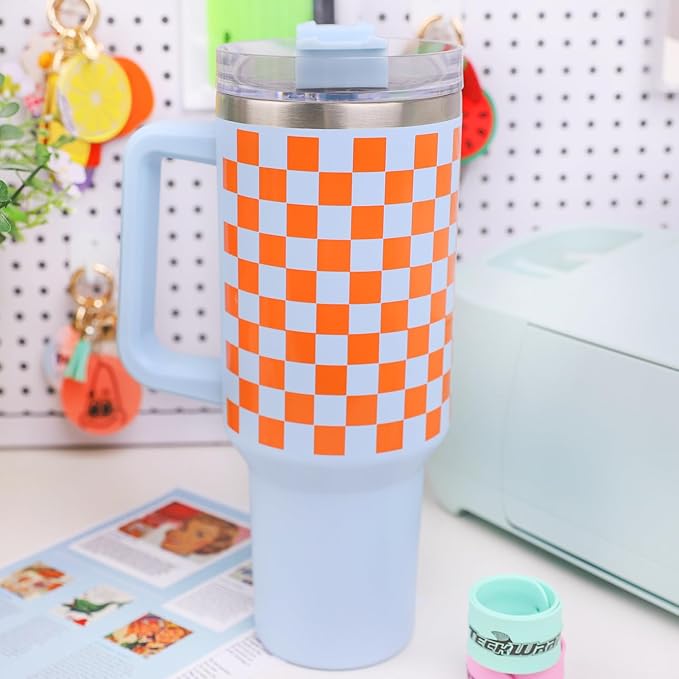 TECKWRAP Permanent Adhesive Vinyl 12" x 10ft, Matte Orange