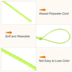MECCANIXITY Waxed Cord 0.5mm Waxed Polyester Cord 175 Yard Wax String for Bracelet Making, Necklaces, Beading, Jewelry Making and DIY Crafts(Emerald Green)