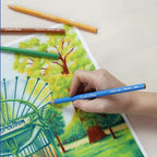 Conté à Paris Pastel Pencils with 12 Assorted Colors, Black