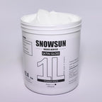 SNOWSUN Titanium White Acrylic Paint, 2 Pack 1 L /42.4 oz Large Bulk Acrylic Paints, Gloss Non-Toxic Heavy Body Paints - Thick Art Paints for Multi-Surface Canvas Wood Ceramic Fabric Wall- Ideal for Artists & Beginners