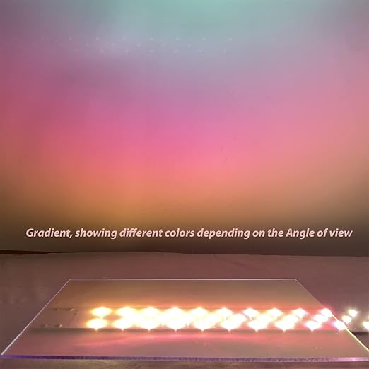2 Pcs Clear Color Acrylic Sheets for Laser Cutting Thick 3mm 8x12x1/8In Color Clear Acrylic Sheet with Protective Paper for Handcrafts Signs