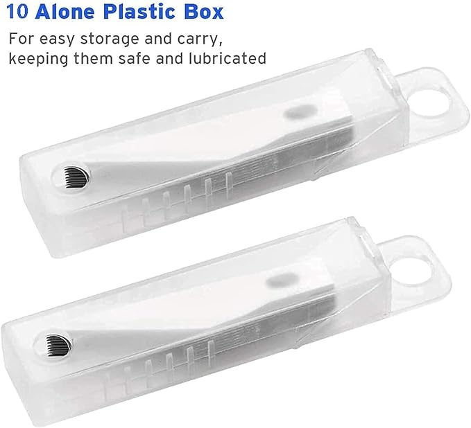 DIYSELF 1PCS Hobby Knife with Safety Cap and Ruler and 20PCS Craft Knife Blades for Crafting