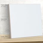 PHOENIX 36x36 Inch 2 Pack Gallery Canvas - 1.5 in Thick Extra Large Square Canvases for Painting - Deep Edge 100% Cotton 11 Oz. Gesso Primed White Blank Professional Canvas Oil & Acrylic Paints