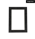 Poster Palooza 8.5x11 Mat Bevel Cut for 7x9 Photos - Acid Free Dark Grey Suede Precut Matboard - For Pictures, Photos, Framing - 4-ply Thickness