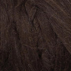 Natural Wool Bulk roving Yarn, 2 lb. Best Wool Spinning,Giant arm Knitting, Felting, Chunky Blankets Tapestry thow XXL Plaid un-Dyed. (Dark Brown Chocolate, 2 lb)