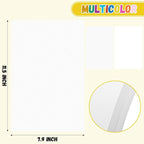 10 Pack Foam Sheets Craft 8 x 12 inch, Eva Color Foam Paper for Art Crafts Projects, Classrooms Scrapbook Gift DIY Cutters Card Party Decoration (White)