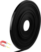 Magnetic Tape Roll Thin Strips, 1/4 Inch x 33 Feet Magnetic Board Dividers Whiteboard Graphic Decorative Tape Marking Line for Classroom Office Art Accessories(Black)