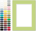 Poster Master Pistachio Matboard – 4-Ply Acid-Free Picture Mat Board with 45° Beveled Cut, Made in USA, Custom Cut to Any Size, 1/16" Thickness for Framing & Displays