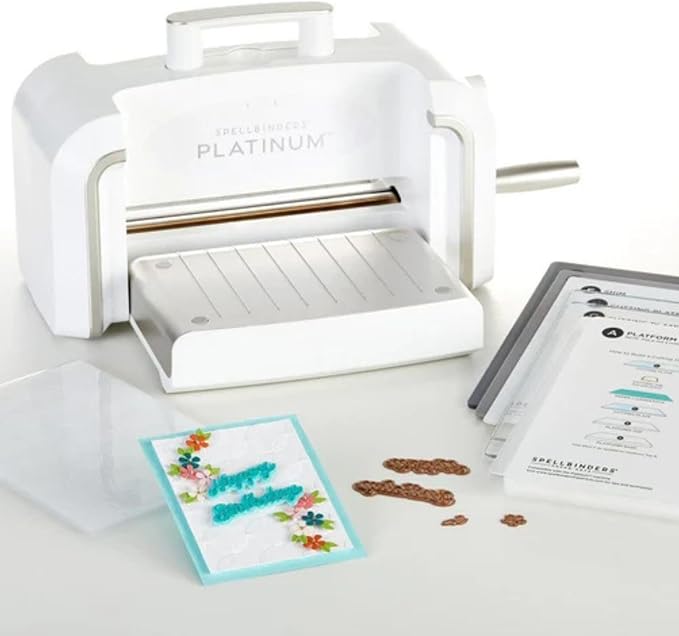 Spellbinders Platinum Die Cutting and Embossing Machine (8.5 Inch Platform (Machine, die and cardstock))