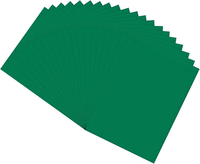 20 PCS EVA Foam Sheets DIY Handcraft Materials 1mm Thick 15.7 x 11.8 Inches Green EVA Foam Papers for Arts and Crafts(Green)