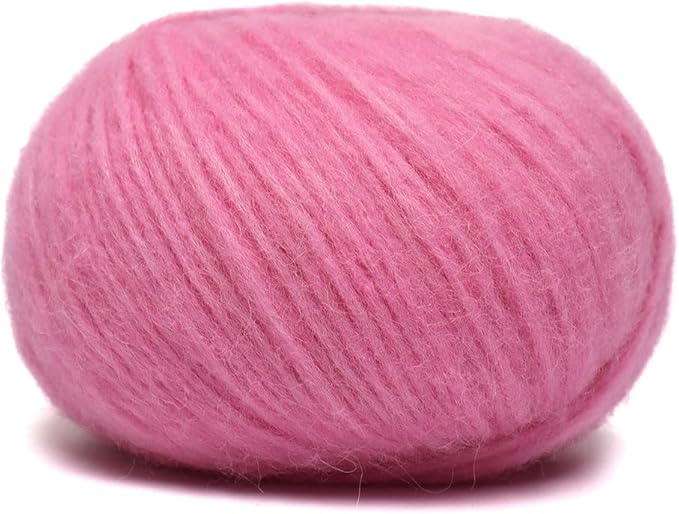 Pullu - Baby Alpaca Merino Wool Yarn Set of 3 Skeins (150 Grams) Worsted Weight - Sourced Directly from Peru - Heavenly Soft and Perfect for Knitting and Crocheting (Cotton Candy)