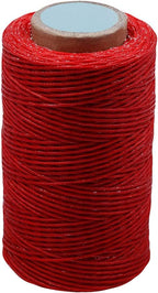 284 Yards Waxed Thread, 210D Heavy Duty Wax Upholstery Thread for Leather Sewing, 0.8mm Flat Waxed String for Bookbinding/Shoe Repairing/Leather Projects