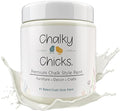 Chalky Chicks All-in-One Chalk Paint for Furniture or Cabinet - 16 Fl Oz - Matte Finish Salt Flats (Off White) for Metal, Wood Furniture Paint - No Sanding All-in-One for Home Decor & Crafts, USA Made
