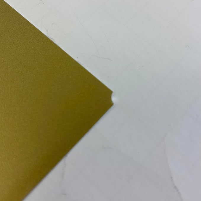 Blank Metal Plates for Laser Engraving - 4 Pack | Aluminum Sheets 0.020" Thick | CO2, Diode, Fiber Laser Compatible | Multiple Sizes & Colors (Gold (engraves black), 1x4.25 inch)