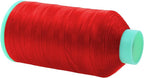 Mandala Crafts Bonded Nylon Thread Red Heavy Duty Sewing Threads - 2843 YDs Size 46 210D T45 Tex 45 Thread for Leather Jeans Weaving Outdoor Marine Upholstery Threads