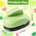 Heart Hole Punch, 3 inch Heart Punch, Hearts Punches for Paper Crafts, Hearts Paper Punch, Heart Shaped Hole Punch, HeartCraft Punches, Large Shape HeartPunch for Cardstock, Scrapbooking