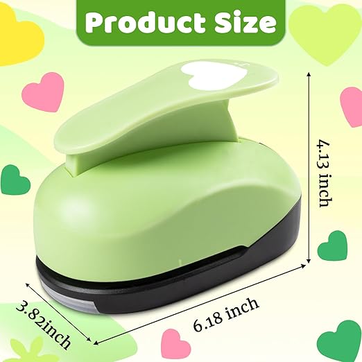 Heart Hole Punch, 3 inch Heart Punch, Hearts Punches for Paper Crafts, Hearts Paper Punch, Heart Shaped Hole Punch, HeartCraft Punches, Large Shape HeartPunch for Cardstock, Scrapbooking