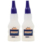 FIX & FUSION Ca Super Glue (1.77 Oz), Fast Adhesive/Cyanoacrylate Glue for Woodworking, Plastic, Rubber, Granite, DIY & Industrial, (2 Pack)