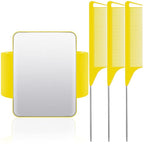 WILLBOND Magnetic Wrist Sewing Pincushion Wrist Magnetic Pin Holder Wristband Pin Cushion Holder with 3 Pcs Stainless Steel Pintail Comb Rat Tail Comb for Hair Clips Hand Sewing(Yellow)