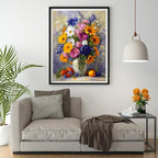Moohue 14 ct Counted Cross Stitch Kits for Adults Flowers Cross Stitch Patterns Stamped Printed Cross Stitch Kits (Flowers 8)