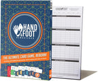 Hand & Foot Remastered 4 Player Edition + Bonus 120-Page Scorepad – Card Game for Adults & Families