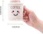 GLACIART ONE Sewing Pin Cushion Coffee Mug | Large Size |Durable & Handmade Craft Supplies | Also for Quilting Needles, Sewing Machine Needles, Safety and T Pins
