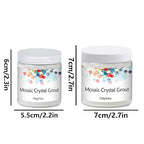 Mosaic Crystal Grout, Mosaics Tile Tools, Mosaic Tile Accessories – Essential for Handmade Grouting and Perfect for DIY Craft Projects (Translucent, 4.5oz)
