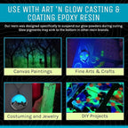 Glow in The Dark Pigment Powder - Neutral and Fluorescent Color for Art Painting, Fine Art, Nail Art Paint, and DIY Crafts - Long Lasting 10+ Color Options - Neutral Sky Blue - (1 Kilogram)