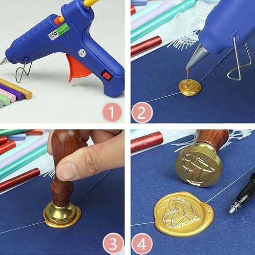 30 Pieces 7mm Sealing Wax Sticks for Glue Gun,PORXFLY Mini Wax Seal Sticks Great for Seals Stamp,Cards Envelopes,Wedding Invitations,Gift Wrapping,Wine Packages (Translucent White)