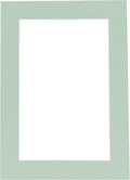 8x10 Mat Bevel Cut for 5x8 Photos - Acid Free Honeydew Green Precut Matboard - For Pictures, Photos, Framing - 4-ply Thickness