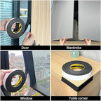 EVA Single-Sided Foam Tape, Single-Sided Sealing Strip Foam Pad Sponge Tape Window Weatherproof, Self-Adhesive Insulation Sealing Tape 2inX9.84FT