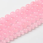 6mm 60pcs Natural Light Pink Chalcedony Stone Beads for Jewelry Making Energy Healing Power Stone DIY Bracelet Necklace Accessories 15" (6mm, Light Pink Chalcedony)