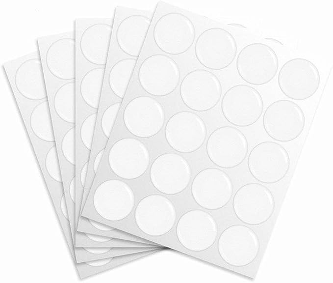 1 Inch Epoxy Stickers Craft Bottle Caps Stickers for Hair Bows Pendants Scrapbooks 100 PCS 200PCS (Clear1, Quantity:100)