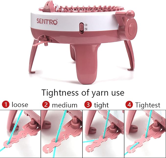 SENTRO Knitting Machine 40 Needles, Smart Weaving Loom Kit, Crochet Machine with Double Mode, Knit Loom Machine for Adults/Kids, Perfect Knit Gift for Beginners, Knitting Enthusiasts